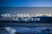 49图库 —— 异常说明 —— 数据口径索引页，49图片库详情